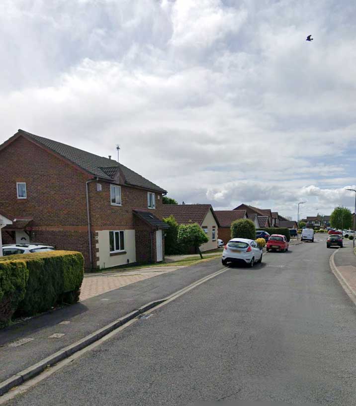 A view of some houses on Leonard Ropner Drive in Stockton-on-Tees.